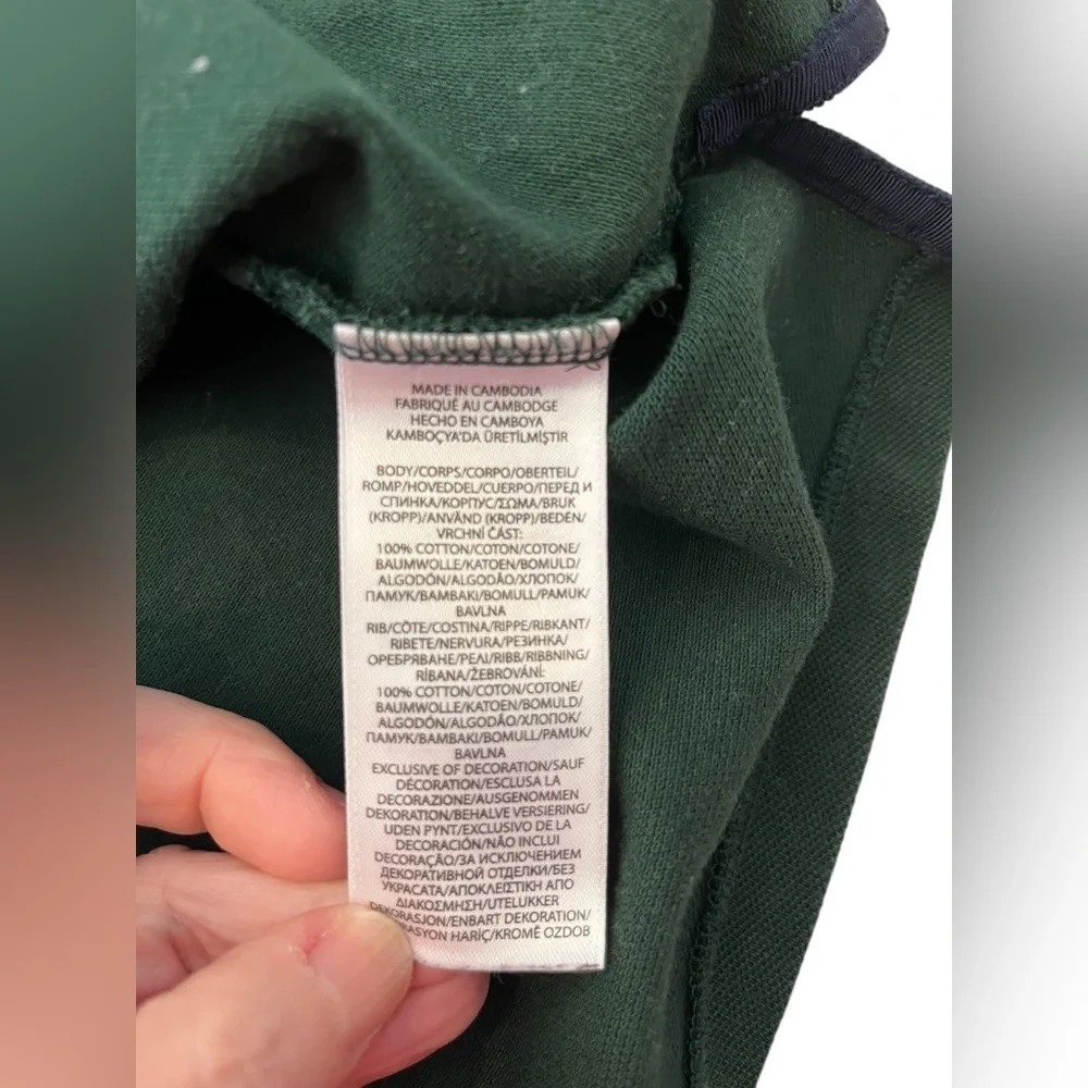 Ralph Lauren Polo Dark Green Polo with Embroidered Design